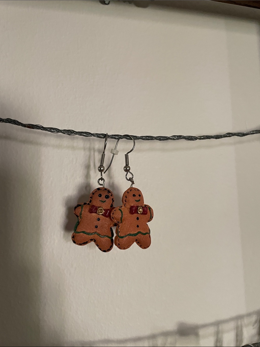 Gingerbread Man Earrings
